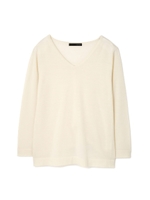 レースドッキングニット　《アウトレット》/ホワイト(030)