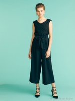 レースワイドオールインワン/ブラック