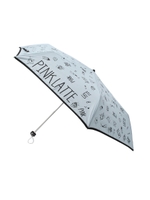 ロゴプリント 折りたたみ傘/サックス(090)