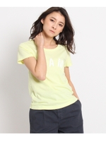 ロゴプリントポケットTシャツ/レモンイエロー(031)