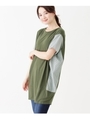 ロンストドッキングチュニックプルオーバー/オリーブグリーン(026)