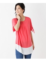 刺しゅうチュニックワンピース/ラズベリーピンク(073)