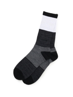 配色クルーソックス/ブラック(519)