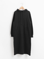 裏起毛パーカ ワンピース/ブラック