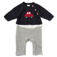 【10%OFF】車ニットカバーオール