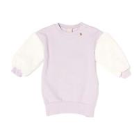 【20%OFF】袖フェイクファー切り替え裏起毛ワンピース