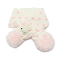 【30%OFF】ウサギマスコットつきマシュマロニットマフラー