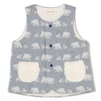 【30%OFF】オーガニックコットン動物柄ベスト