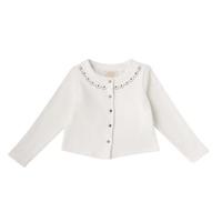 【30%OFF】ガールズ スタッズ スカラップ カーディガン