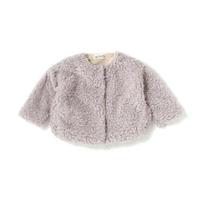 【30%OFF】フェイクプードルファー裏起毛コート