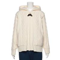 【30%OFF】モールニットケーブルフルジップパーカー