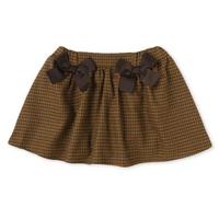 【30%OFF】リボンつきチェックスカート