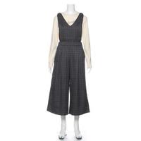 【30%OFF】胸当てつきワイドパンツ