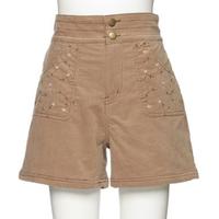 【40%OFF】ポケットお花刺しゅう入りショートパンツ