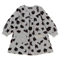 【50%OFF】ベロア総柄ワンピース