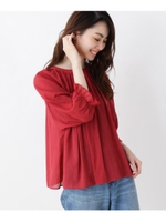 2WAYボイルブラウス/レッド(062)