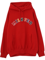 APPLIQUE SWEAT HOODIE/レッド