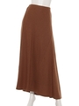 ASYMMETRY MERMAID SKIRT/BROWN