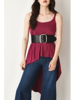 BACK LONG CAMI TOPS/D/PUR3