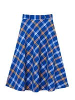 BIAS CHECK SKIRT/ブルー