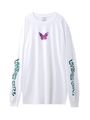 BUTTERFLY L/S BIG TEE DRESS/ホワイト