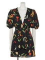 CALYPSO SS MINI DRESS/BLACK FRUITBOWL