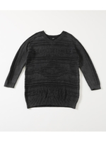 CHIMAYO PATTERN 3／4 SLEEVEKNIT/BLK