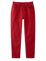 COLOR SLIM STRAIGHT PANTS/レッド
