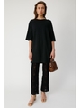 CROCHET KNIT レギンス/BLK