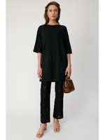 CROCHET KNIT レギンス/BLK