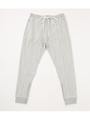 FLEECY FABRIC SWEAT PANTS/T.GRY