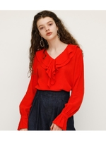 FRILL BLOUSE/ORG
