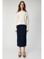 FRONT BUTTON NARROW スカート/NVY