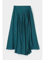 GINGHAM FLARE スカート/GRN