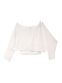 LAYARD DOLMAN SLEEVE PULLOVER/WHITE