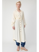 LINEN BLEND SHIRT ドレス/IVOY3