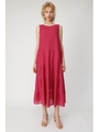LINEN TIERED ドレス/PNK