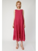 LINEN TIERED ドレス/PNK
