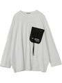 LOGO POCKET TOP/ホワイト