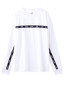 LOGO TAPE L/S BIG TEE/ホワイト