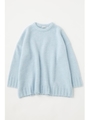 LOOSE SILHOUETTE ニットトップ/L/BLU1