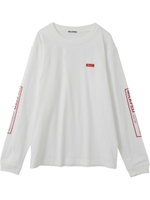 LS TEE SLEEVE PRINT FRAMING LOGO/レッド
