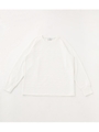 MATELASSE RAGLAN TOPS/WHT