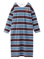 MULTI STRIPED DRESS/ブルー