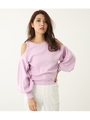 OPENショルダーKnit TOP/PNK