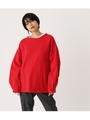 PANEL SWEAT TUNIC/RED