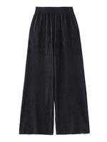 PLEATED WIDE PANTS/ブラック