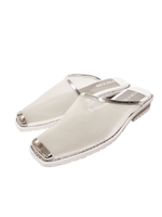 SEE-THROUGH MULE/SILVER