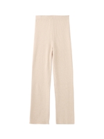 STRAIGHT LEG RIB PANTS/ベージュ