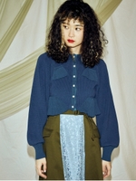 Shell Cardigan/ブルー